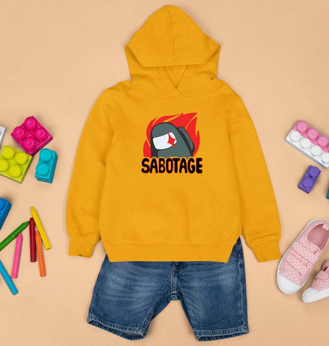 Among Us Kids Hoodie for Boy/Girl-Mustard Yellow-Ektarfa.online