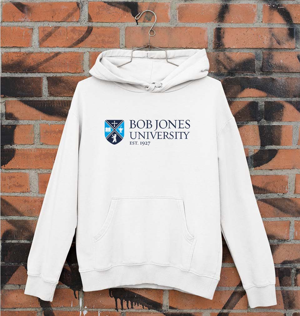 Bob Jones University Unisex Hoodie for Men/Women-White-Ektarfa.online