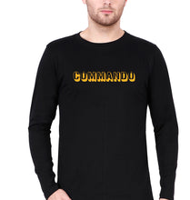 Load image into Gallery viewer, Commando Full Sleeves T-Shirt for Men-Black-Ektarfa.online
