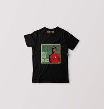 Load image into Gallery viewer, Eusébio Kids T-Shirt for Boy/Girl-Black-Ektarfa.online
