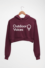 Load image into Gallery viewer, Outdoor Voices Crop HOODIE FOR WOMEN-Maroon-Ektarfa.online
