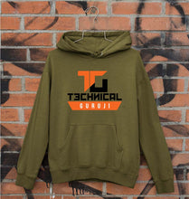 Load image into Gallery viewer, Technical Guruji(Gaurav Chaudhary) Unisex Hoodie for Men/Women-Olive Green-Ektarfa.online
