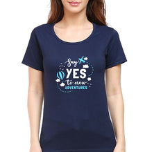 Load image into Gallery viewer, Travel Adventures T-Shirt for Women-Navy Blue-Ektarfa.online

