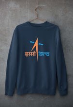 Load image into Gallery viewer, Isro Unisex Sweatshirt for Men/Women-S(40 Inches)-Navy Blue-Ektarfa.online
