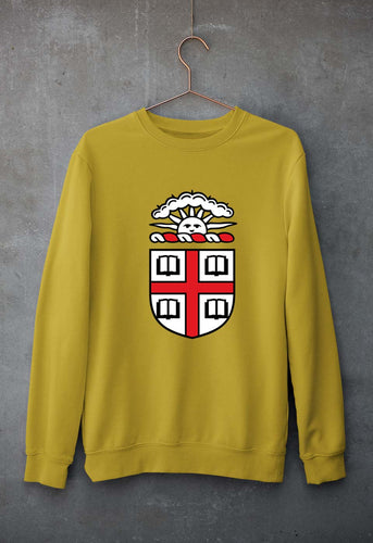 Brown University Unisex Sweatshirt for Men/Women-Mustard Yellow-Ektarfa.online