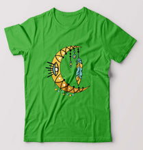 Load image into Gallery viewer, Dream Catcher Moon T-Shirt for Men-S(38 Inches)-flag green-Ektarfa.online
