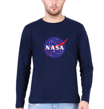 Load image into Gallery viewer, Nasa Full Sleeves T-Shirt for Men-Navy Blue-Ektarfa.online
