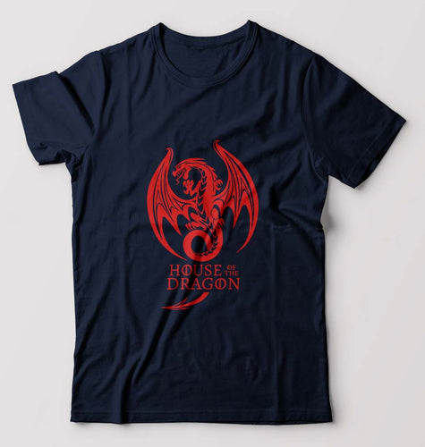 House of the Dragon (GOT) T-Shirt for Men-Navy Blue-Ektarfa.online
