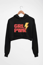 Load image into Gallery viewer, Feminist Girl Power Crop HOODIE FOR WOMEN

