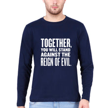 Load image into Gallery viewer, Reign-of-evil Full Sleeves T-Shirt for Men-Navy Blue-Ektarfa.online

