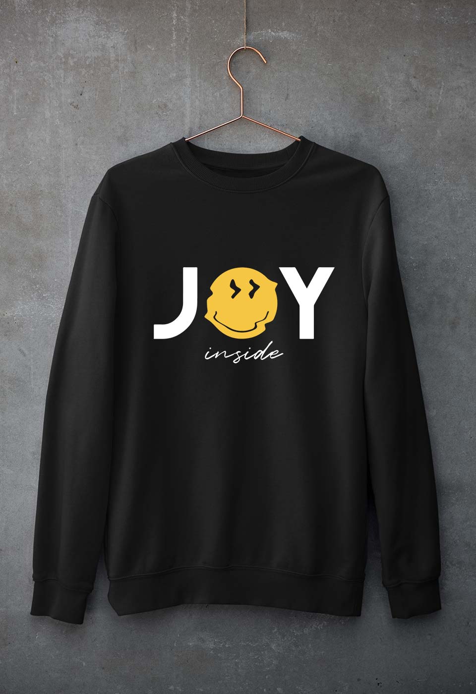 Joy Emoji Unisex Sweatshirt for Men/Women-Black-Ektarfa.online