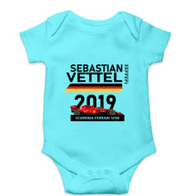 Load image into Gallery viewer, Sebastian Vettel F1 Ferrari Kids Romper For Baby Boy/Girl-Sky Blue-Ektarfa.online
