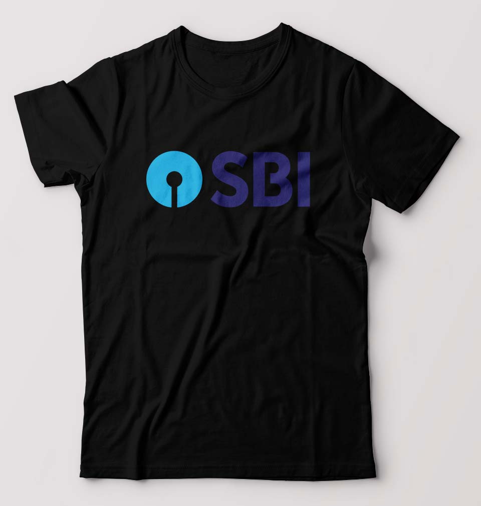 State Bank of India(SBI) T-Shirt for Men-S(38 Inches)-Black-Ektarfa.online