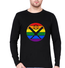 Load image into Gallery viewer, Baseball Full Sleeves T-Shirt for Men-Black-Ektarfa.online
