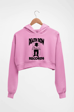Load image into Gallery viewer, Death Row Records Crop HOODIE FOR WOMEN-Light Baby Pink-Ektarfa.online
