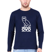 Load image into Gallery viewer, OVO Full Sleeves T-Shirt for Men-Navy Blue-Ektarfa.online
