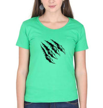 Load image into Gallery viewer, Monster T-Shirt for Women-XS(32 Inches)-Flag Green-Ektarfa.online
