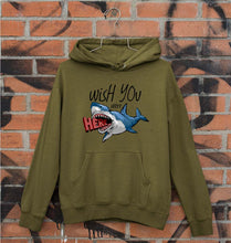 Load image into Gallery viewer, Shark Unisex Hoodie for Men/Women-S(40 Inches)-Olive Green-Ektarfa.online
