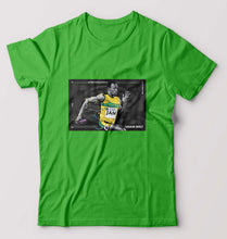 Load image into Gallery viewer, Usain Bolt T-Shirt for Men-flag green-Ektarfa.online
