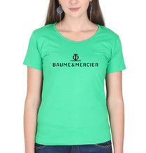 Load image into Gallery viewer, Baume &amp; Mercier T-Shirt for Women-XS(32 Inches)-Flag Green-Ektarfa.online
