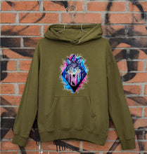 Load image into Gallery viewer, Wolf Unisex Hoodie for Men/Women-Olive Green-Ektarfa.online
