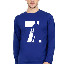 Load image into Gallery viewer, Cristiano Ronaldo CR7 Full Sleeves T-Shirt for Men-Royal blue-Ektarfa.online
