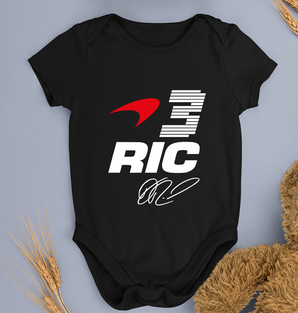 Daniel Ricciardo Kids Romper For Baby Boy/Girl-0-5 Months(18 Inches)-Black-Ektarfa.online