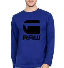 Load image into Gallery viewer, G Raw Full Sleeves T-Shirt for Men-Royal Blue-Ektarfa.online
