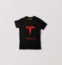 Load image into Gallery viewer, Tesla Kids T-Shirt for Boy/Girl-Black-Ektarfa.online
