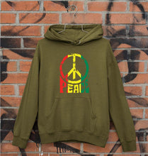 Load image into Gallery viewer, Bob Marley Peace Unisex Hoodie for Men/Women-S(40 Inches)-Olive Green-Ektarfa.online
