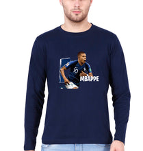 Load image into Gallery viewer, Kylian Mbappé Full Sleeves T-Shirt for Men-Navy Blue-Ektarfa.online
