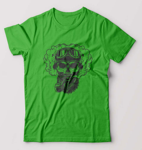 Skull T-Shirt for Men-flag green-Ektarfa.online