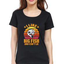 Load image into Gallery viewer, Fishing T-Shirt for Women-Black-Ektarfa.online
