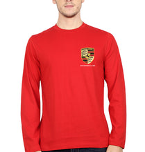 Load image into Gallery viewer, Porsche Pocket Logo Full Sleeves T-Shirt for Men-Red-Ektarfa.online
