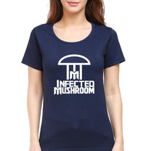 Load image into Gallery viewer, Infected Mushroom T-Shirt for Women-Navy Blue-Ektarfa.online
