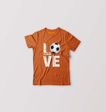 Load image into Gallery viewer, Love Football Kids T-Shirt for Boy/Girl-0-1 Year(20 Inches)-Orange-Ektarfa.online
