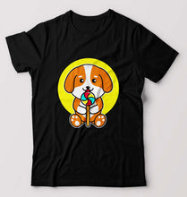 Load image into Gallery viewer, Puppy T-Shirt for Men-Black-Ektarfa.online
