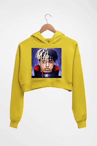 Lil Uzi Vert (LUV) Crop HOODIE FOR WOMEN-Mustard Yellow-Ektarfa.online