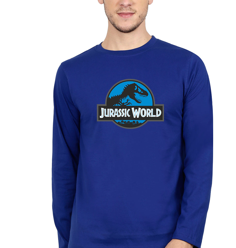 Jurassic World Full Sleeves T-Shirt for Men-Royal Blue-Ektarfa.online