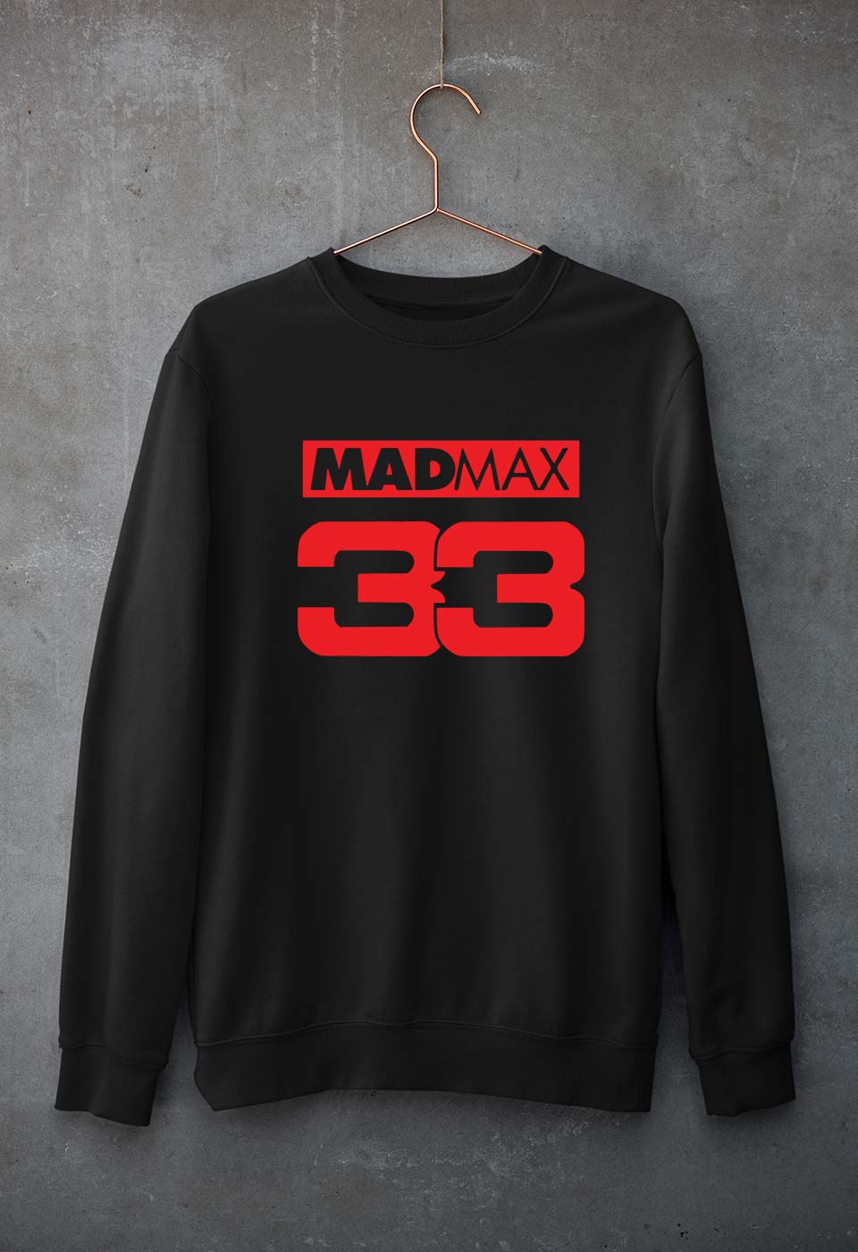 Max Verstappen Unisex Sweatshirt for Men/Women-S(40 Inches)-Black-Ektarfa.online