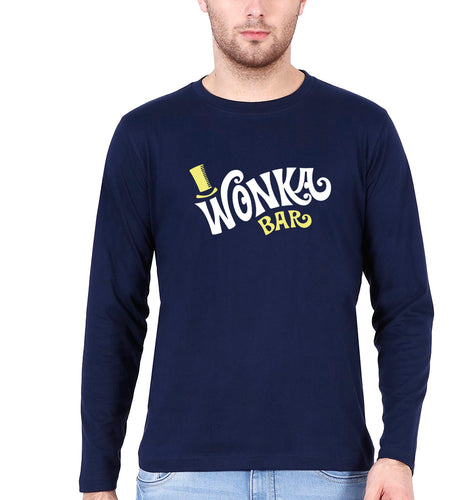 Wonka Bar Full Sleeves T-Shirt for Men-Navy Blue-Ektarfa.online