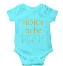 Load image into Gallery viewer, Born To be Rich Kids Romper For Baby Boy/Girl-0-5 Months(18 Inches)-Sky Blue-Ektarfa.online
