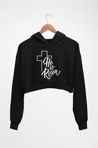 Christian Crop HOODIE FOR WOMEN-Black-Ektarfa.online