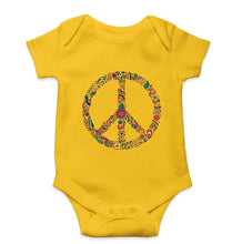 Load image into Gallery viewer, Floral Peace Kids Romper For Baby Boy/Girl-Yellow-Ektarfa.online
