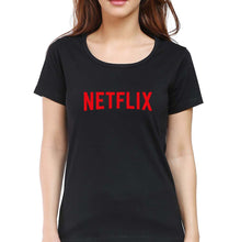 Load image into Gallery viewer, Netflix T-Shirt for Women-Black-Ektarfa.online
