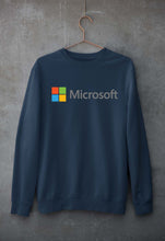 Load image into Gallery viewer, Microsooft Unisex Sweatshirt for Men/Women-S(40 Inches)-Navy Blue-Ektarfa.online
