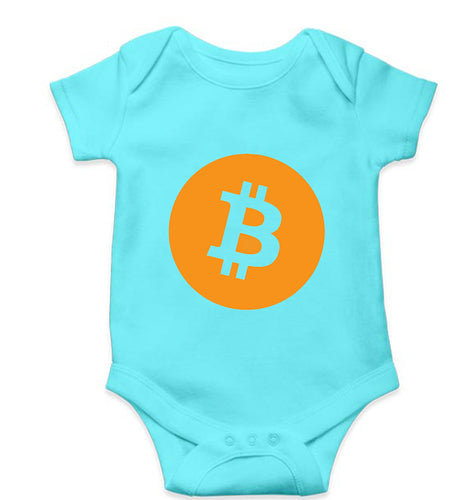 Cryptocurrency Bitcoin Kids Romper For Baby Boy/Girl-Sky Blue-Ektarfa.online
