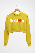 Load image into Gallery viewer, Action Crop HOODIE FOR WOMEN-Mustard Yellow-Ektarfa.online
