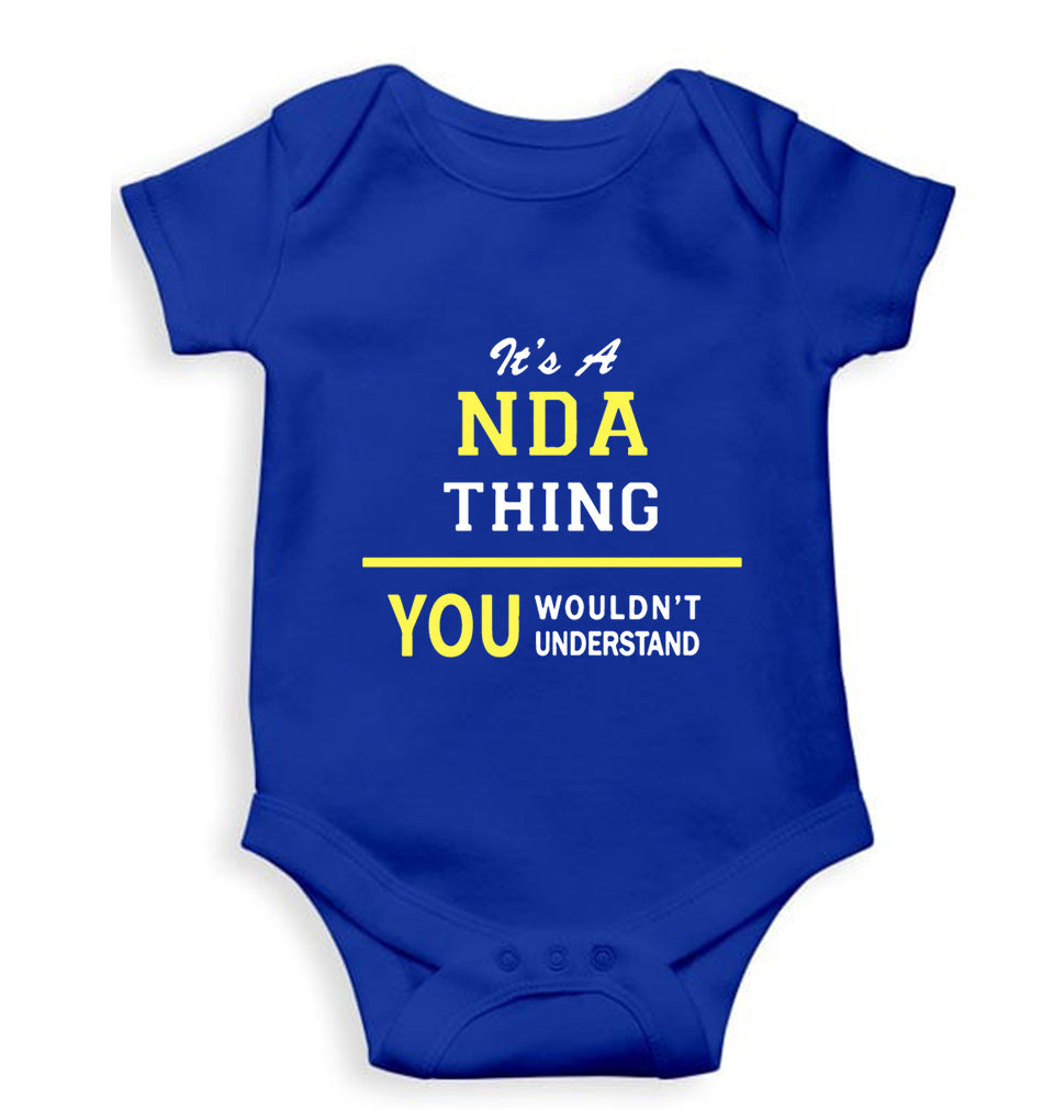 NDA Army Kids Romper For Baby Boy/Girl-Royal Blue-Ektarfa.online