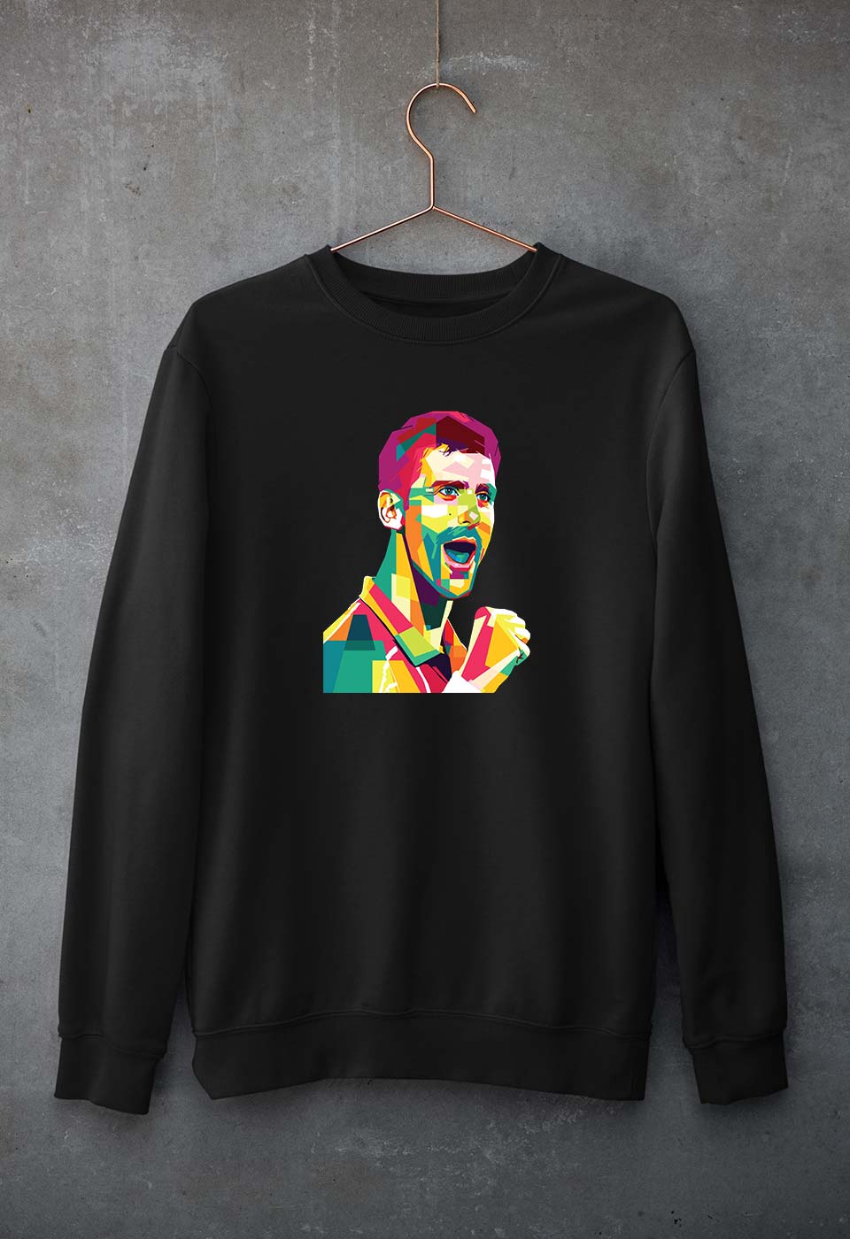 Novak Djokovic Tennis Unisex Sweatshirt for Men/Women-Black-Ektarfa.online